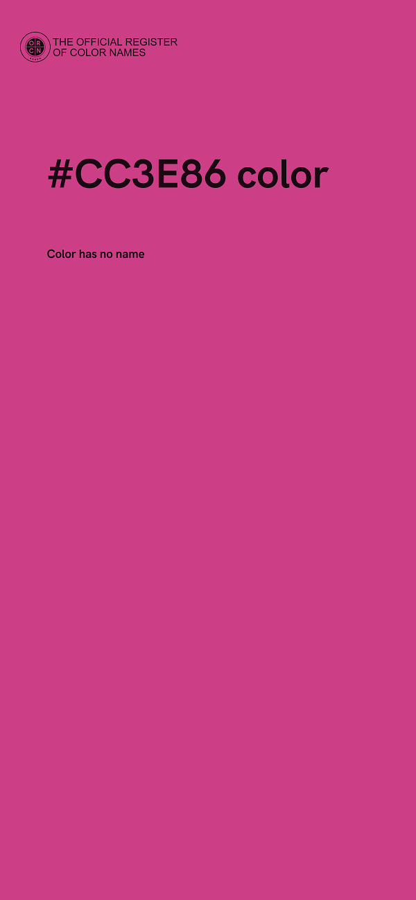 #CC3E86 color image