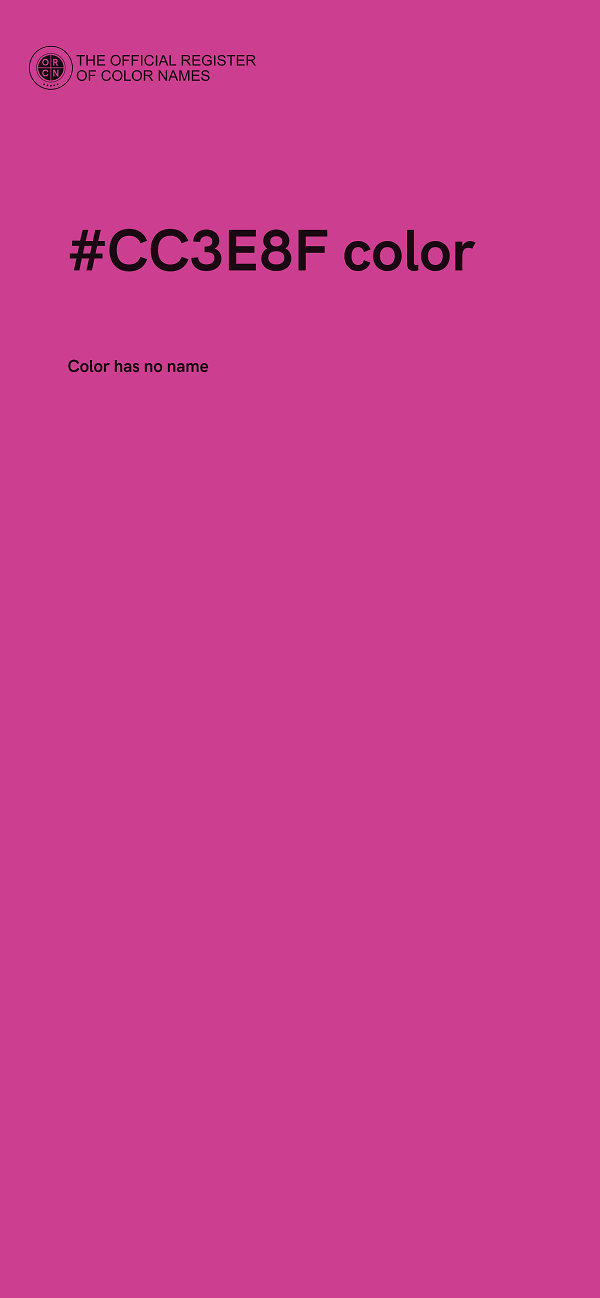 #CC3E8F color image