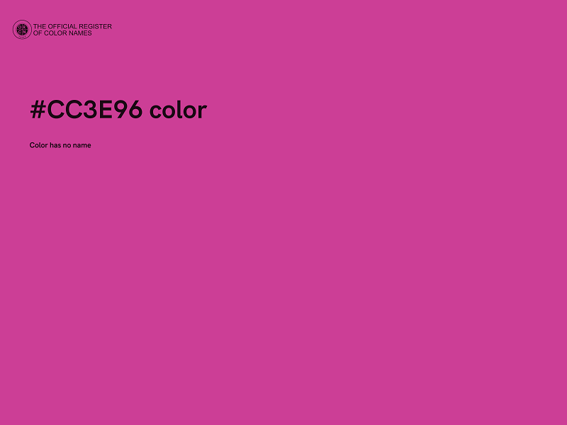 #CC3E96 color image