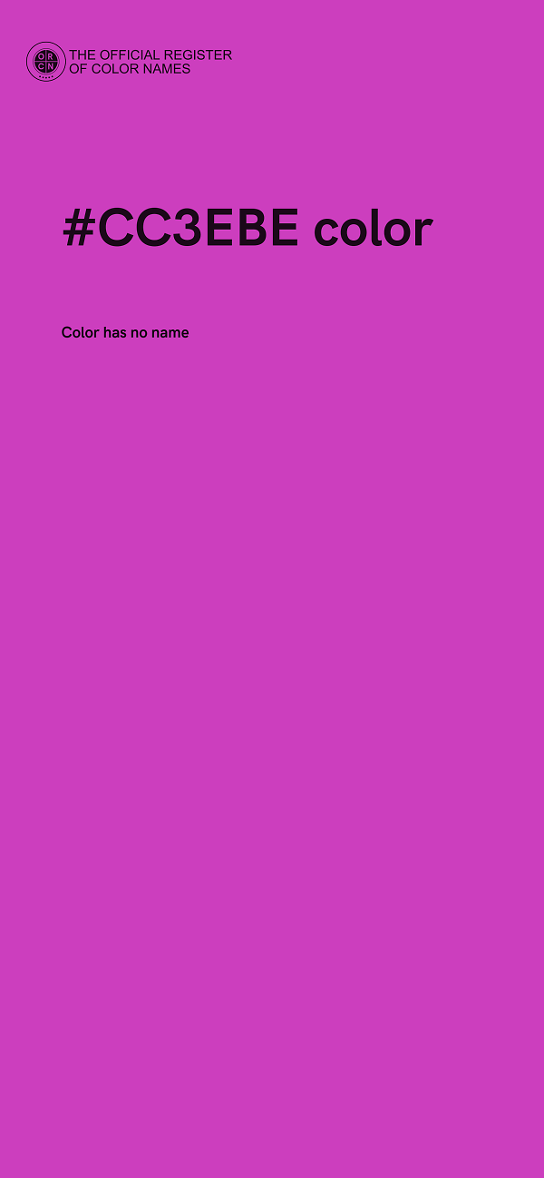 #CC3EBE color image