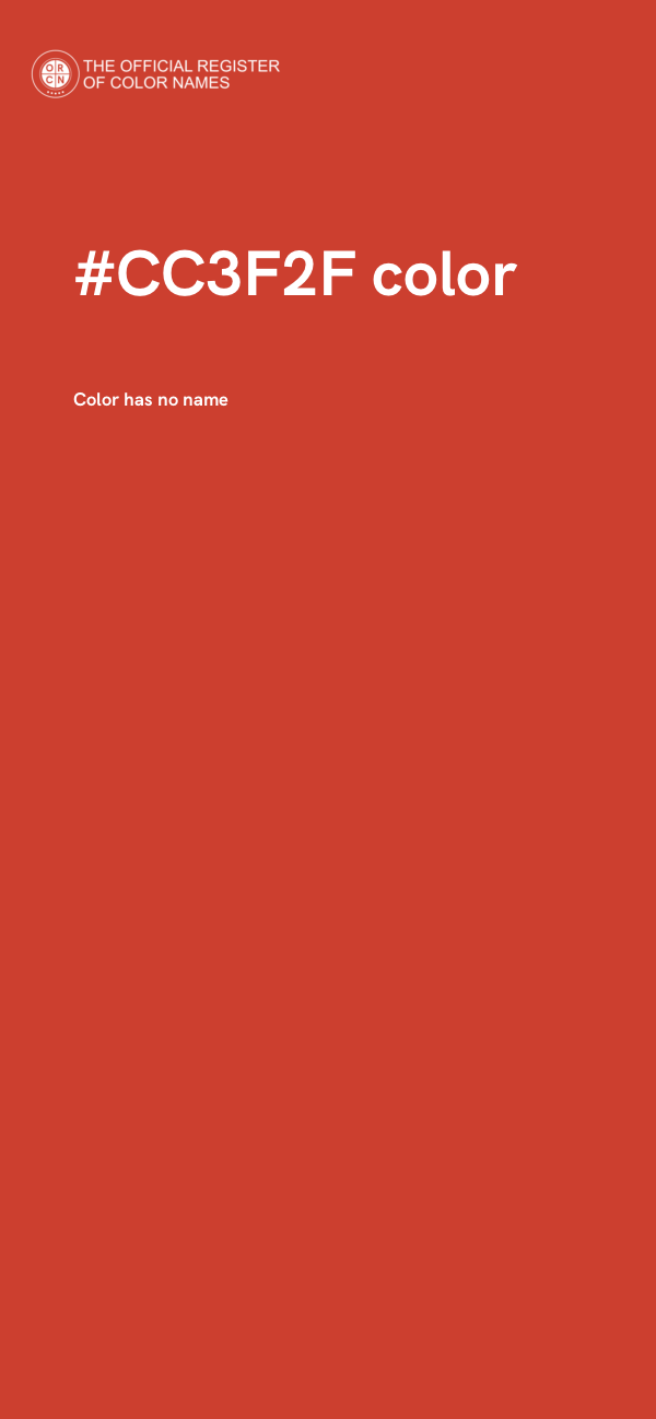 #CC3F2F color image