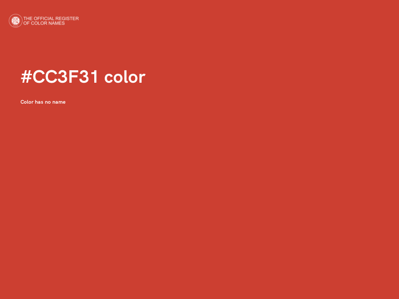 #CC3F31 color image