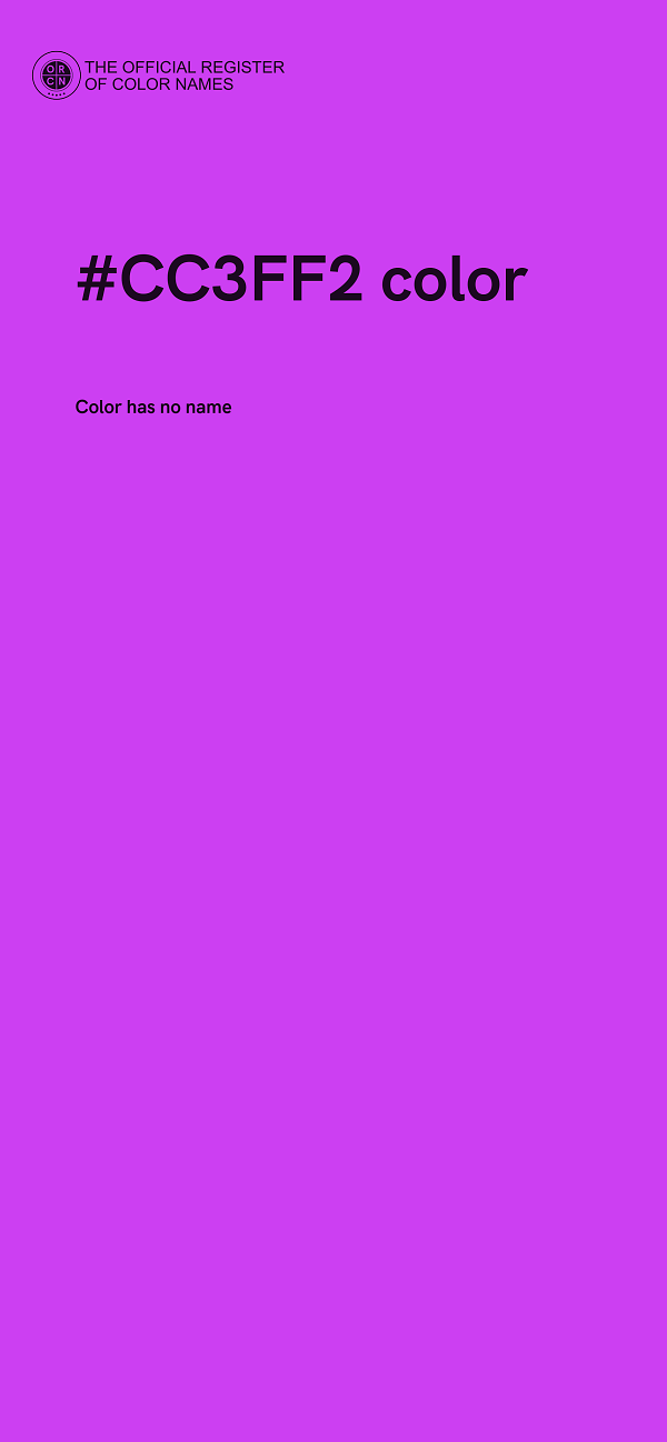 #CC3FF2 color image