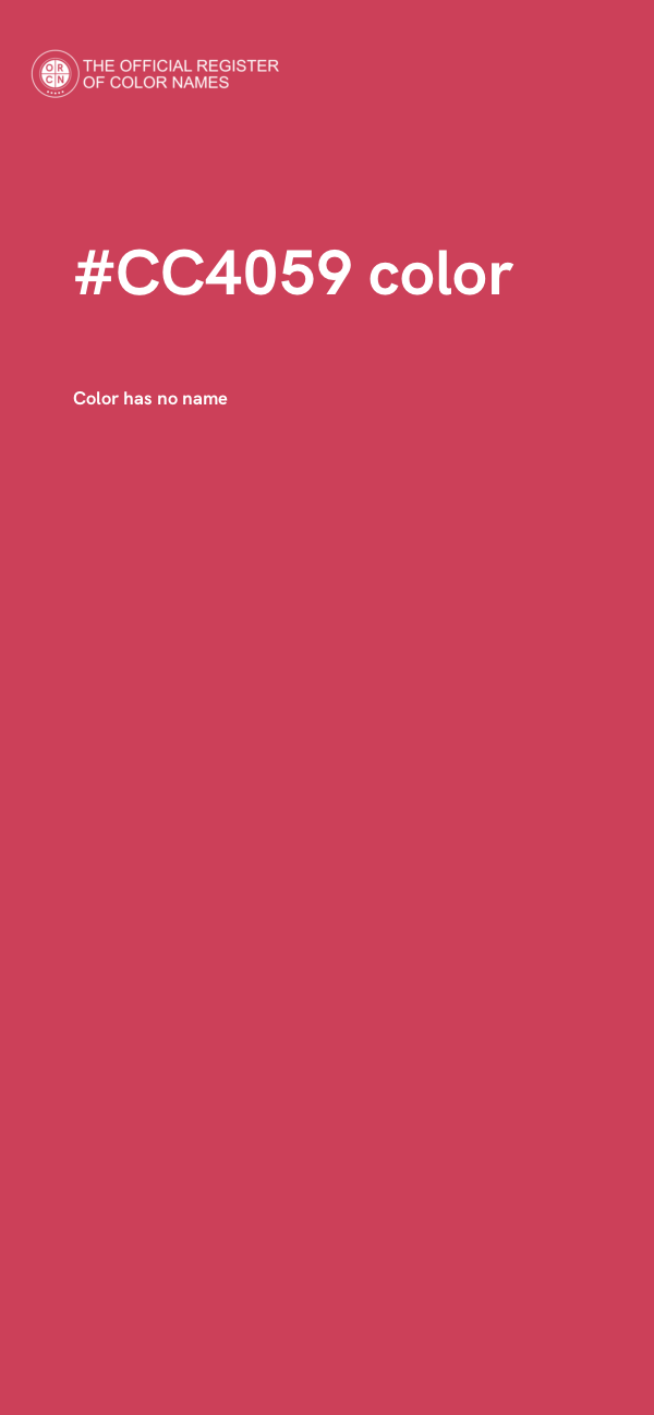 #CC4059 color image