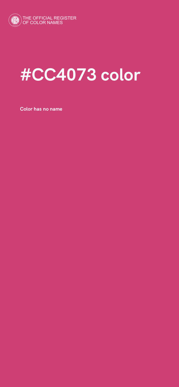 #CC4073 color image