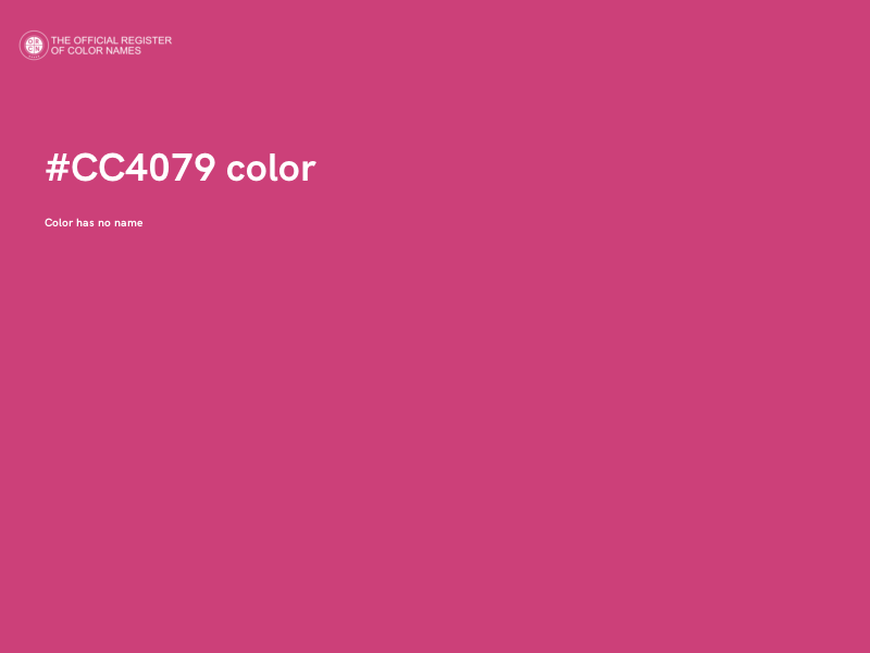 #CC4079 color image