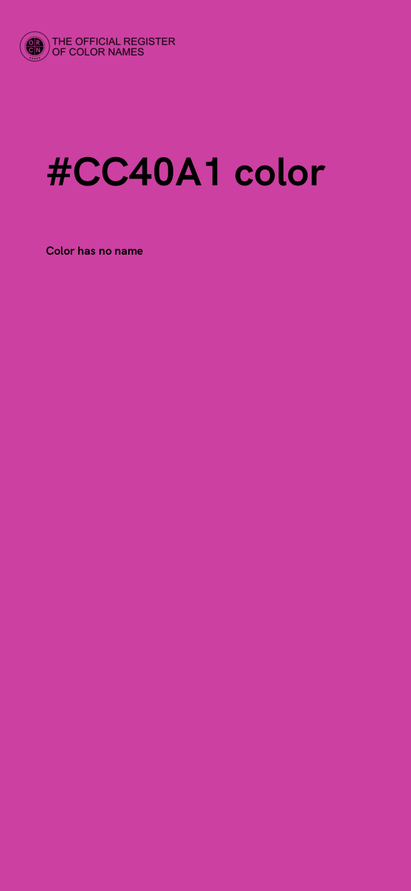 #CC40A1 color image