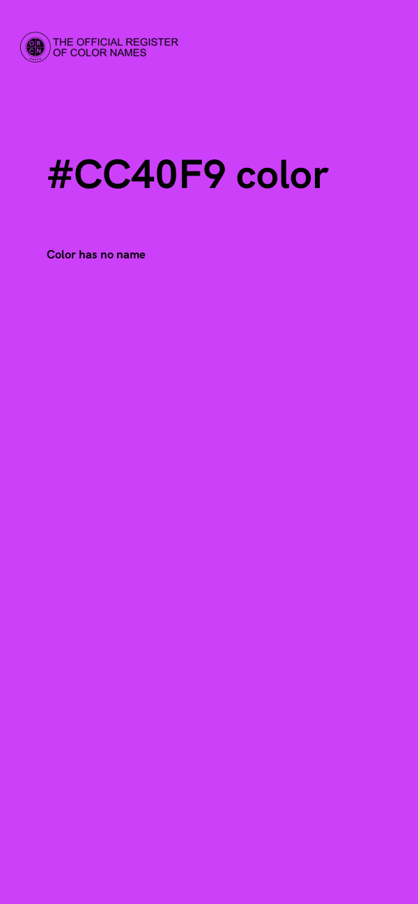 #CC40F9 color image