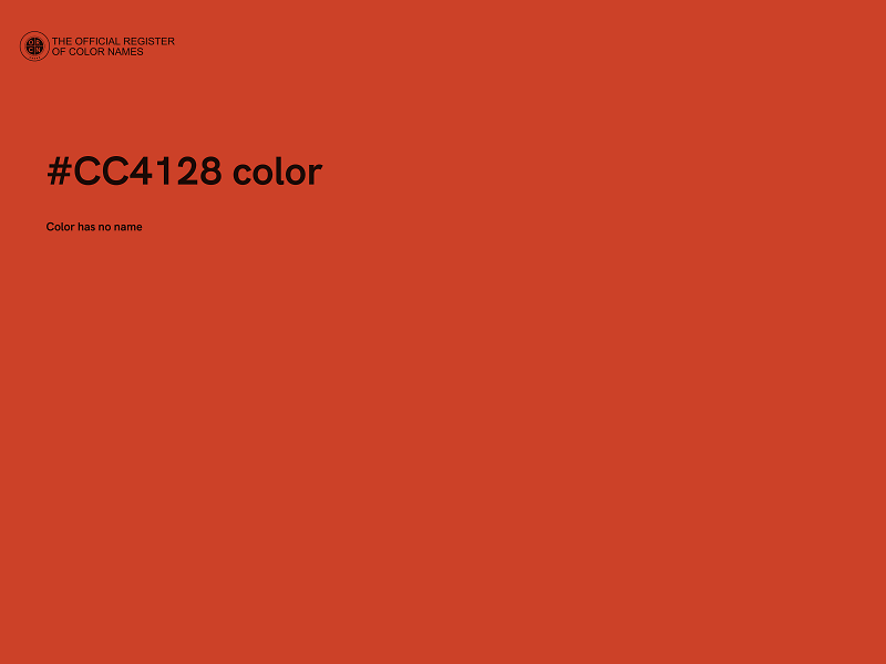 #CC4128 color image