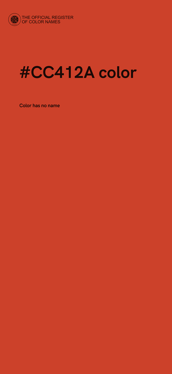 #CC412A color image
