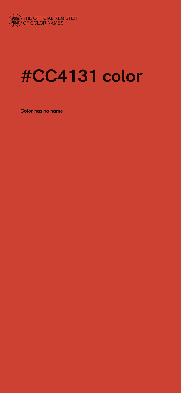 #CC4131 color image