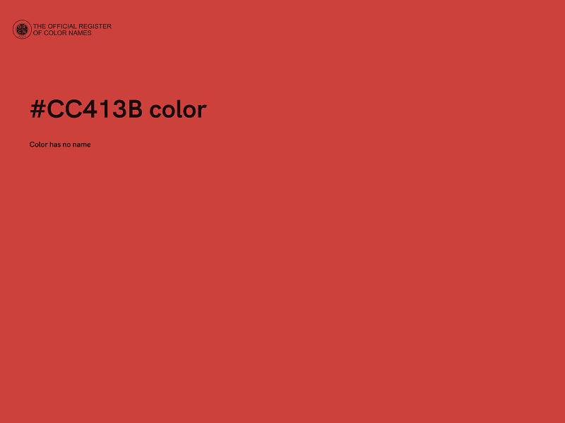 #CC413B color image
