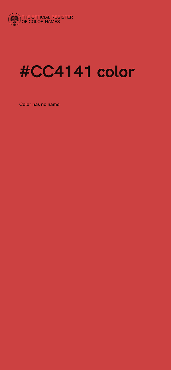 #CC4141 color image