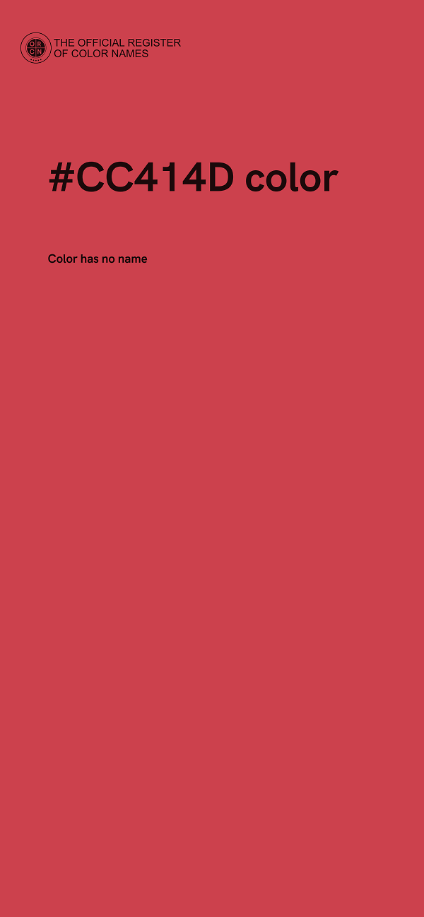 #CC414D color image