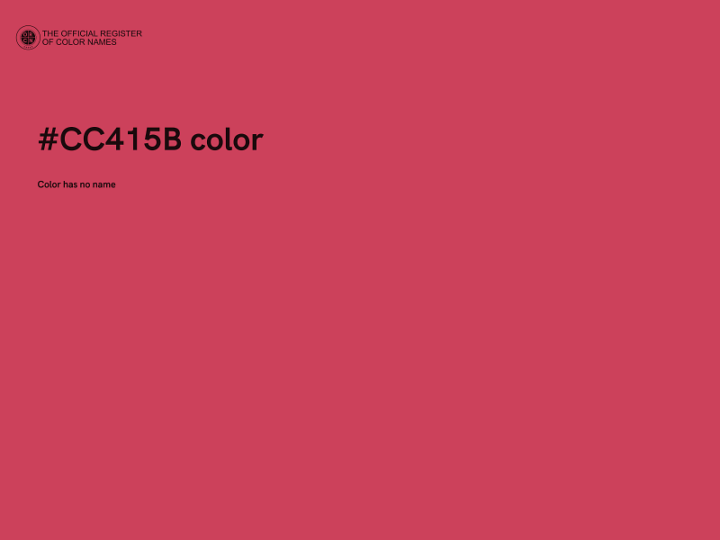 #CC415B color image