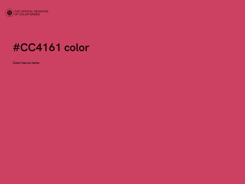 #CC4161 color image