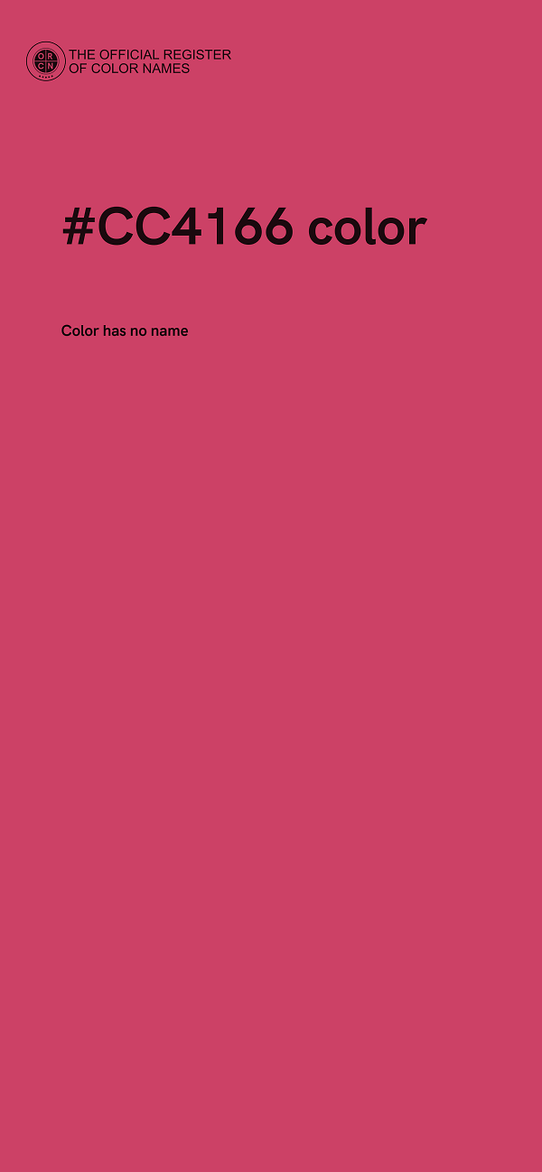 #CC4166 color image