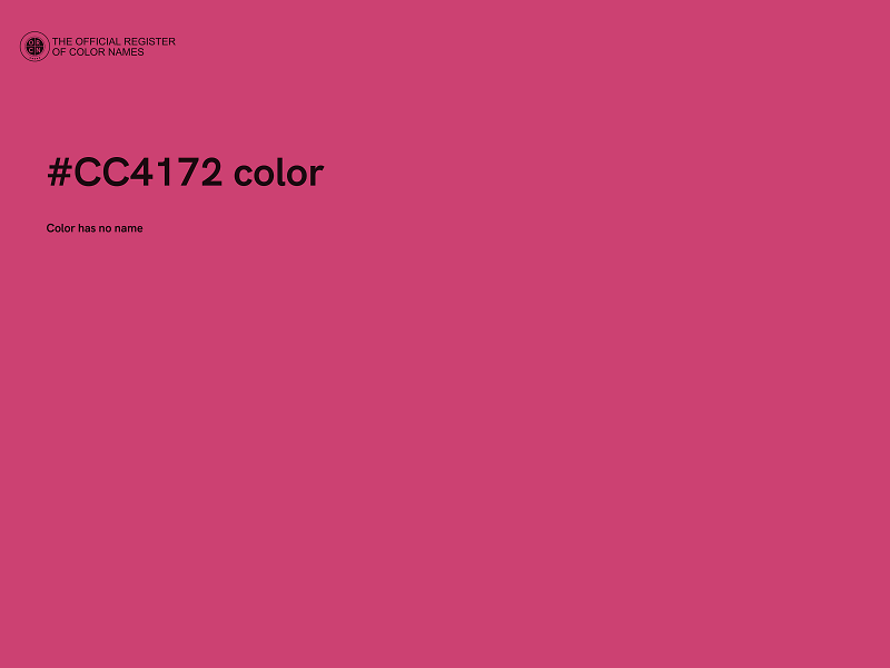 #CC4172 color image