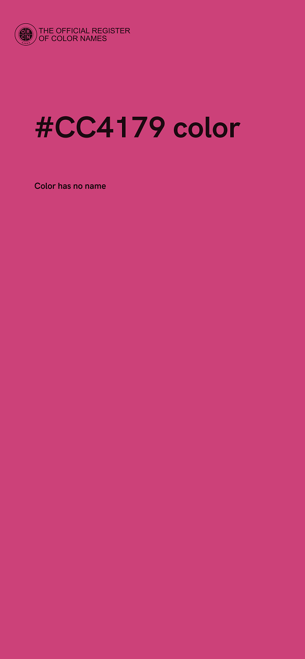 #CC4179 color image