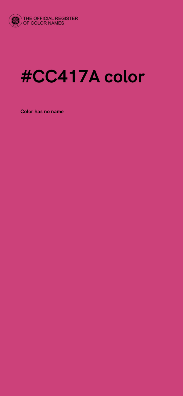 #CC417A color image
