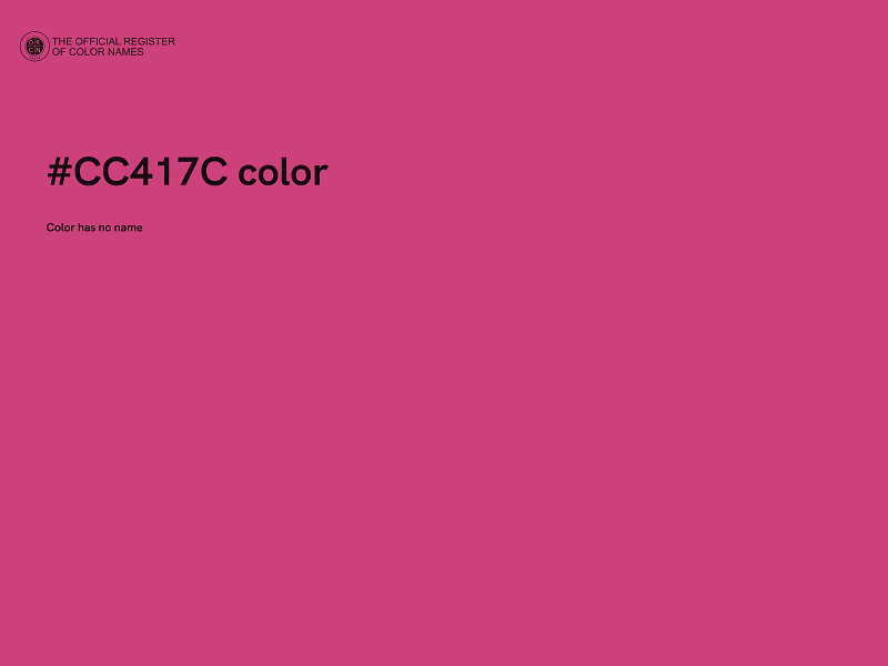 #CC417C color image