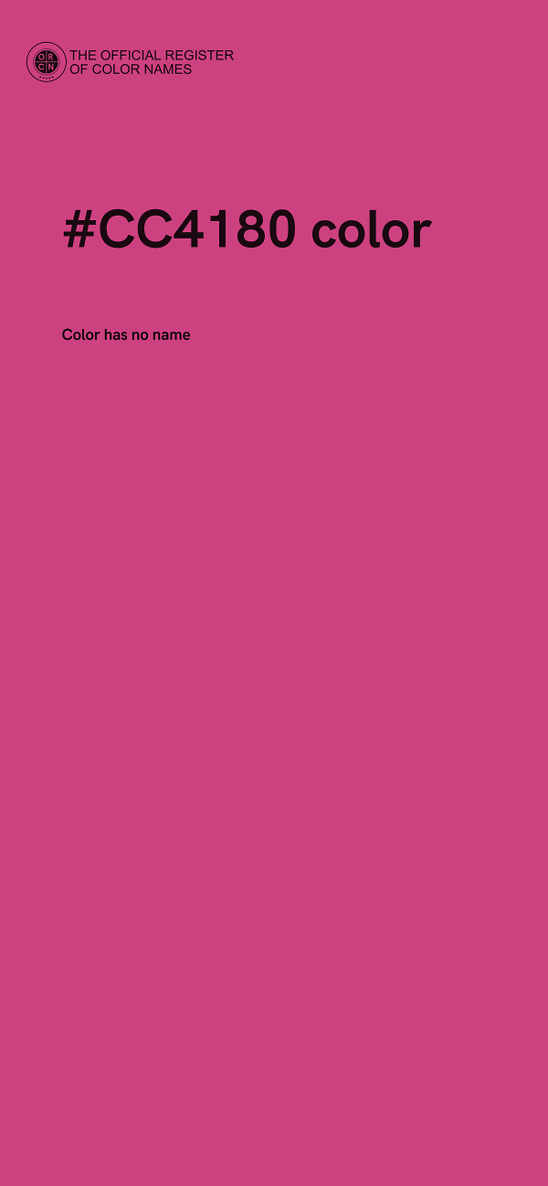 #CC4180 color image