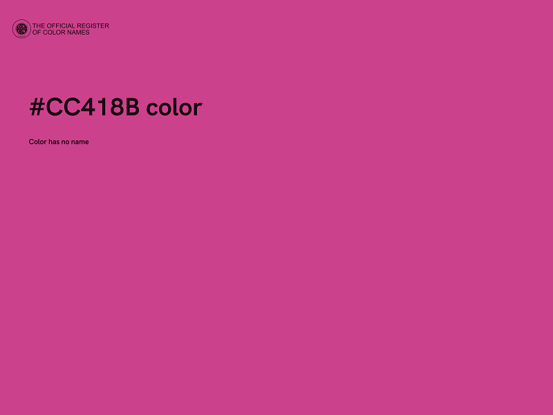 #CC418B color image