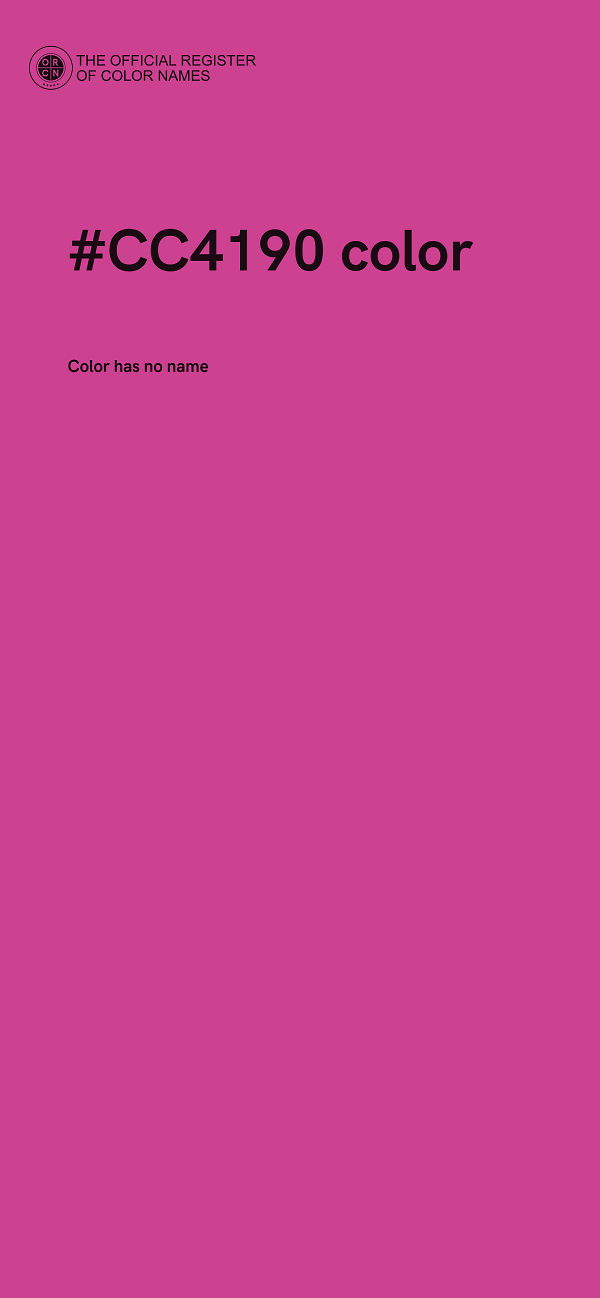 #CC4190 color image