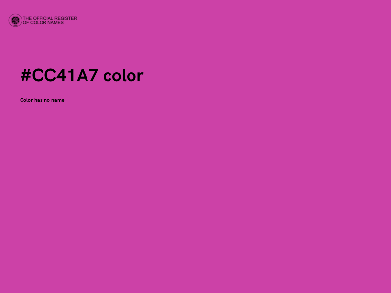 #CC41A7 color image