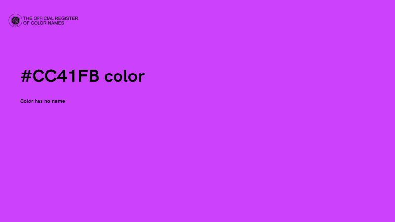 #CC41FB color image