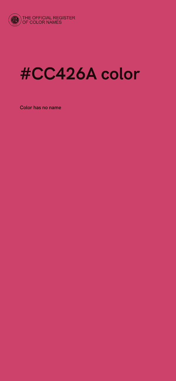 #CC426A color image