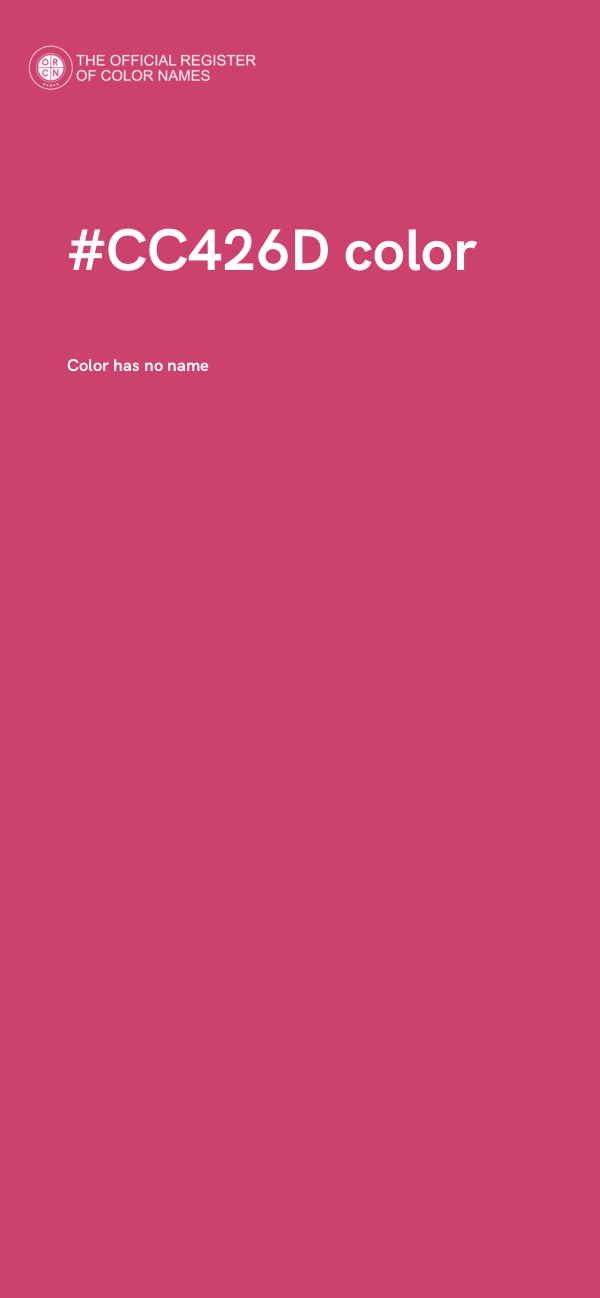 #CC426D color image