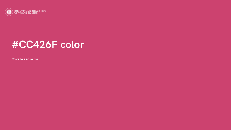 #CC426F color image