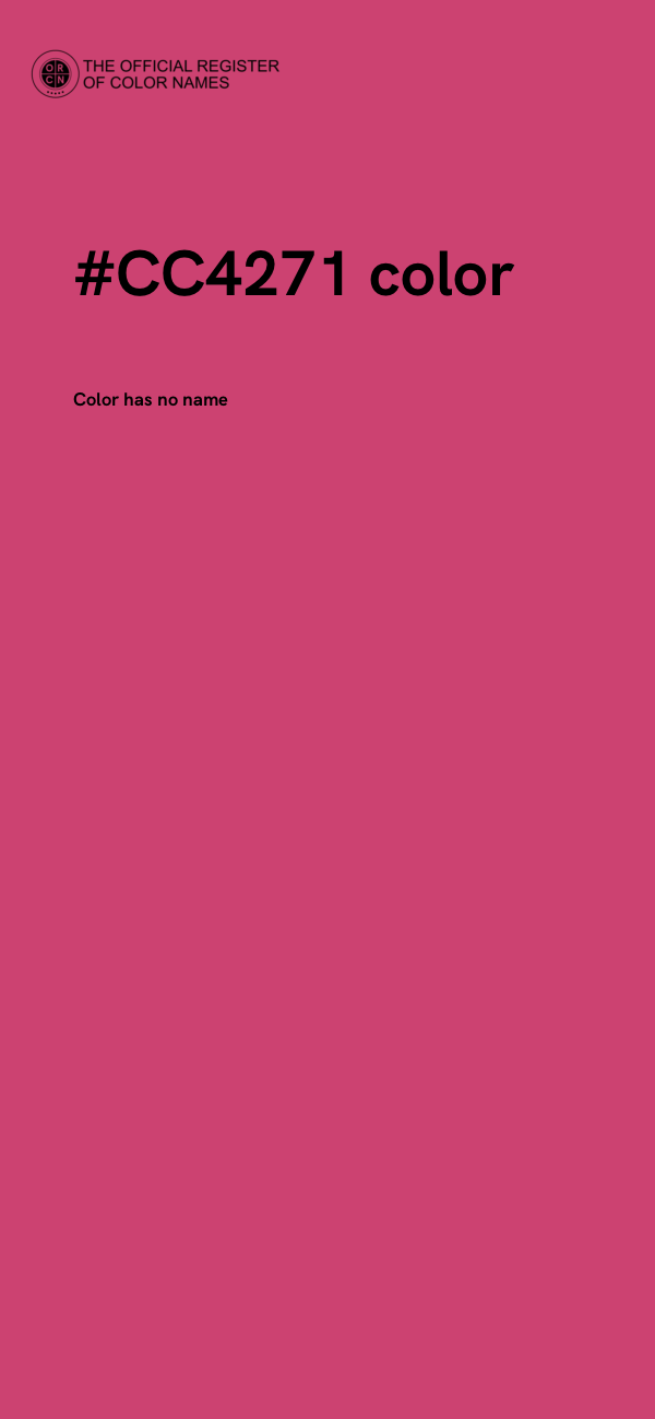 #CC4271 color image