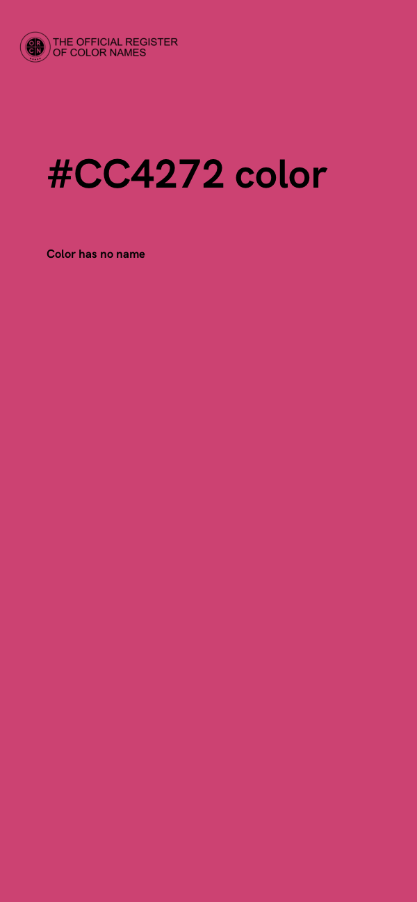 #CC4272 color image