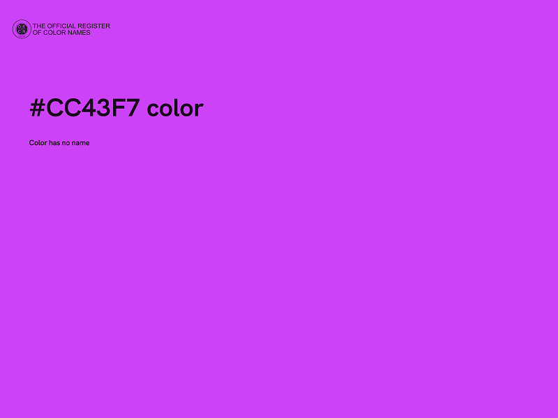 #CC43F7 color image
