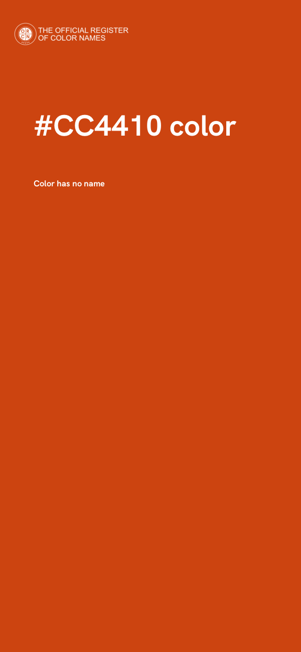 #CC4410 color image