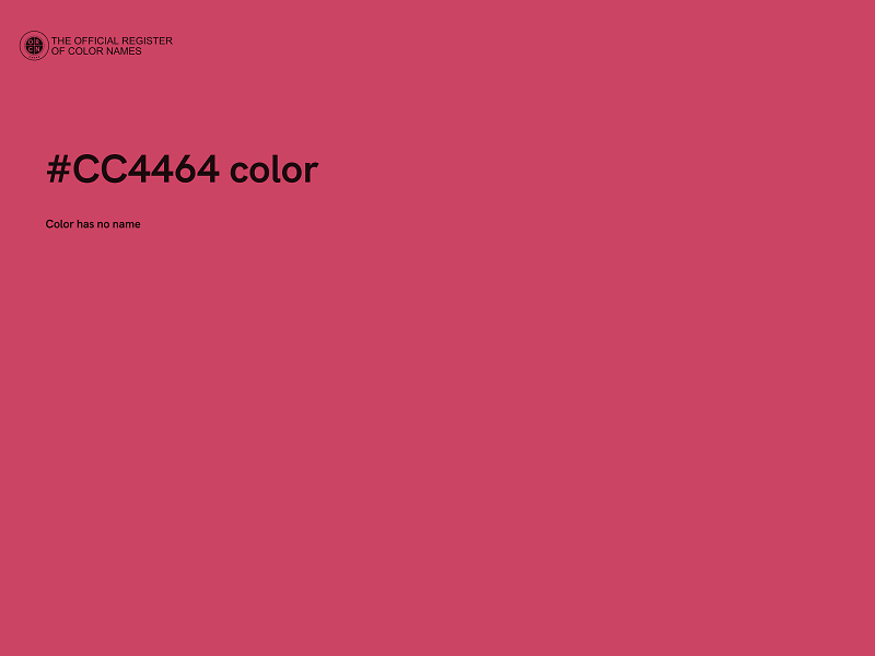 #CC4464 color image