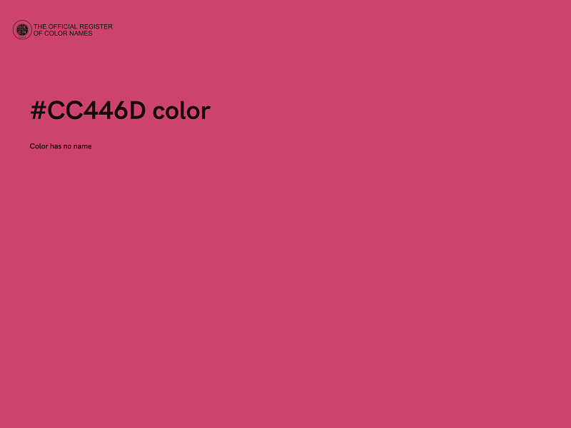 #CC446D color image