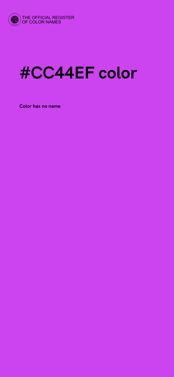 #CC44EF color image
