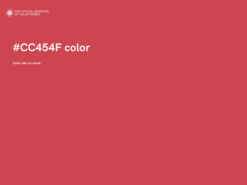 #CC454F color image