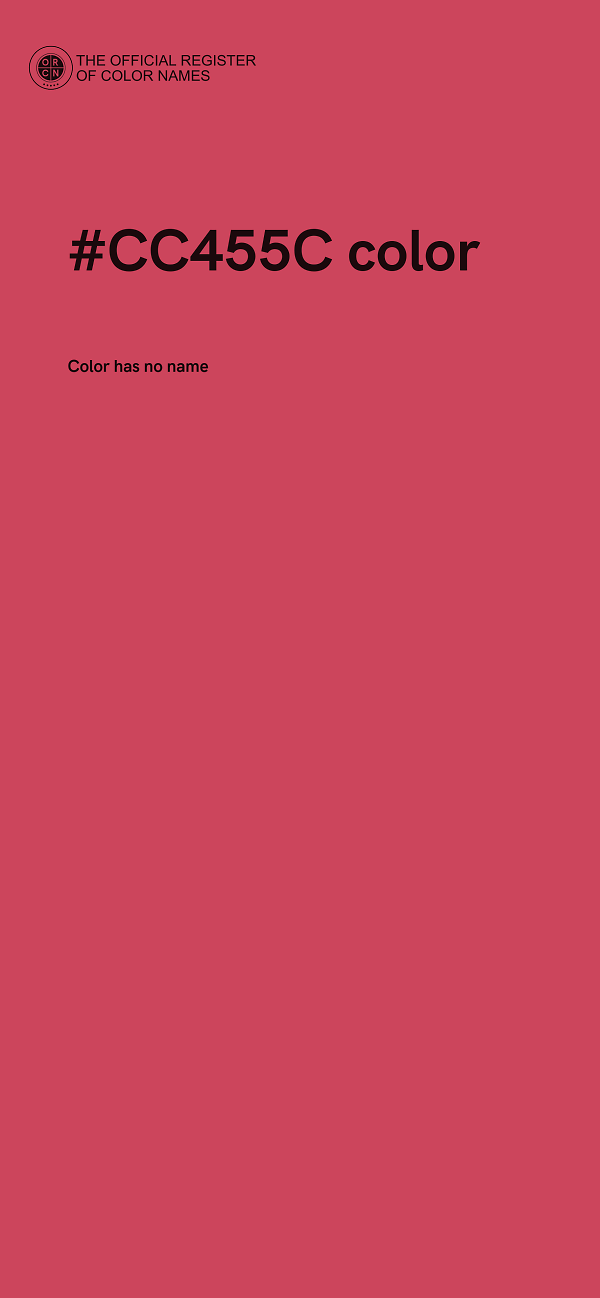#CC455C color image