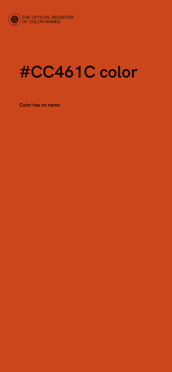 #CC461C color image