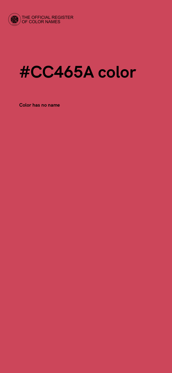 #CC465A color image