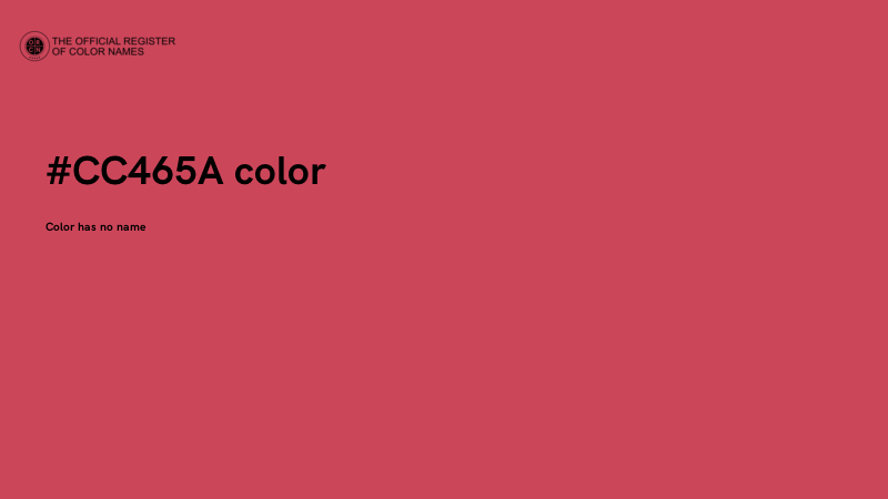 #CC465A color image