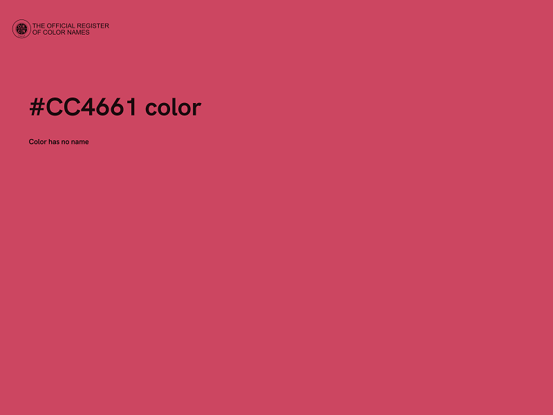 #CC4661 color image