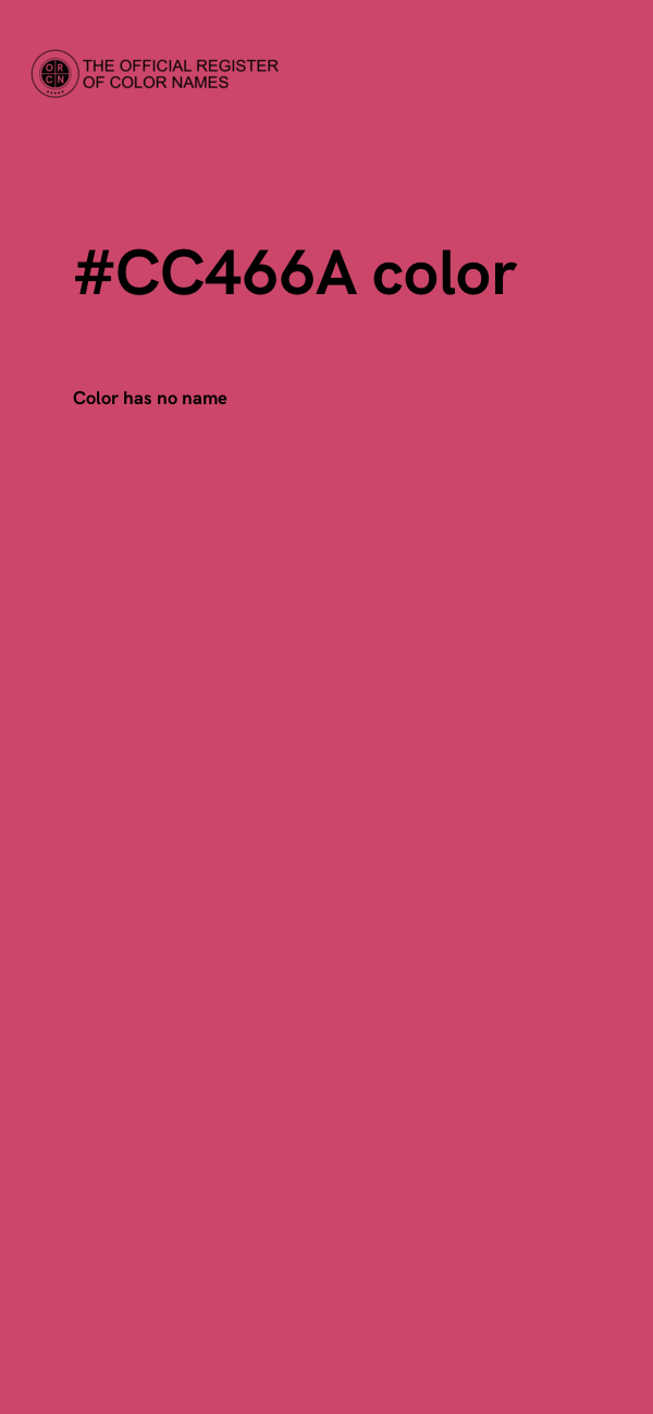 #CC466A color image