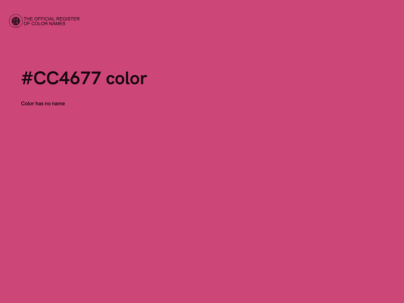 #CC4677 color image