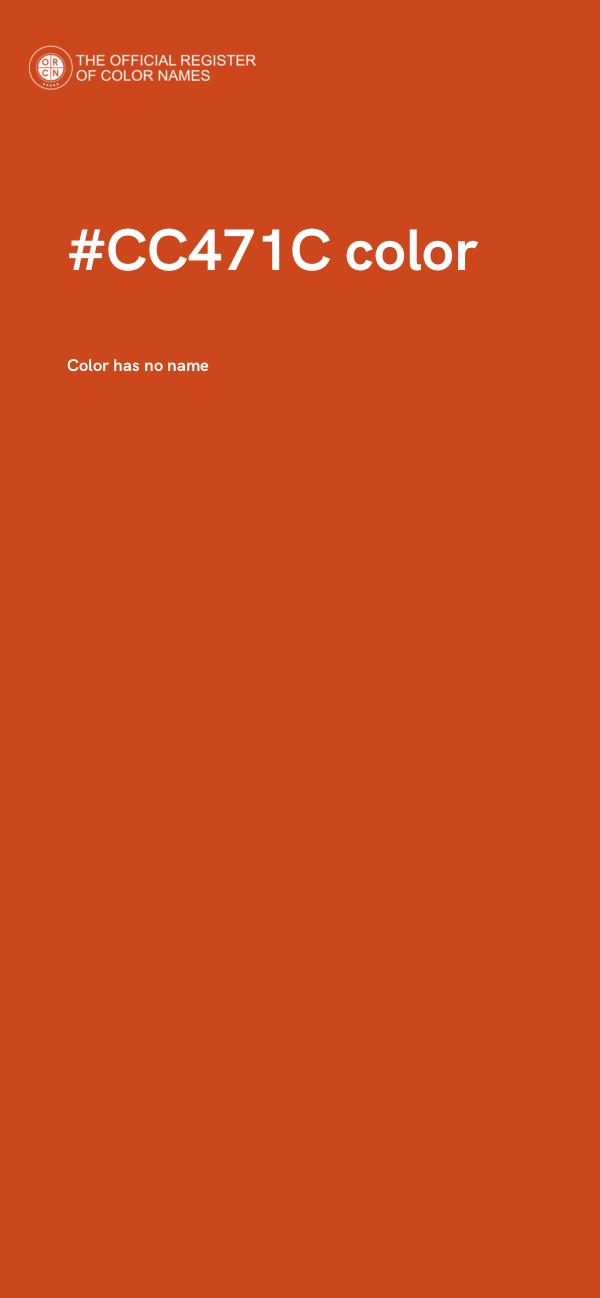 #CC471C color image