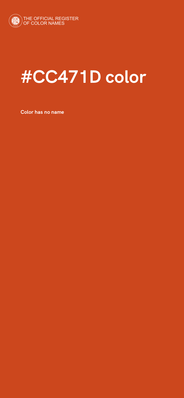 #CC471D color image